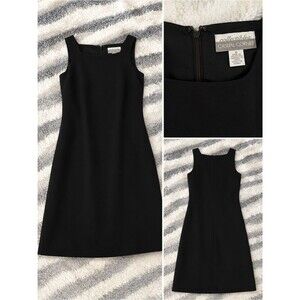 Women's Black Sleeveless Sheath Dress